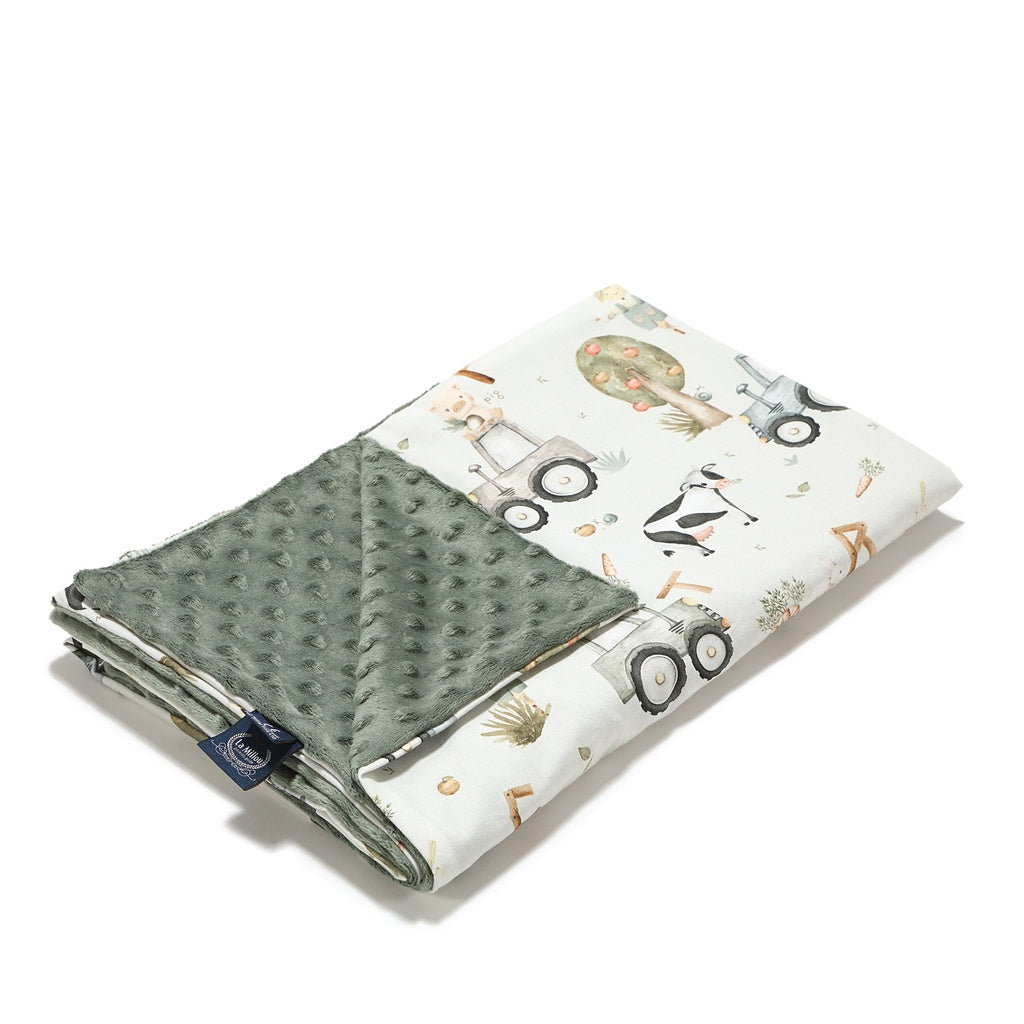 Minky Light Blanket ABC FARM (L - 110 x 140 cm)