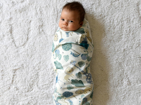 BAMBOO SWADDLE FRINGE - MEDIUM SIZE - STILL ALIVE