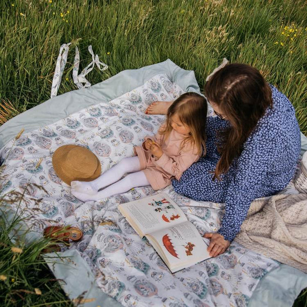 WATERPROOF PICNIC BLANKET XXL 180x190 - CAPPADOCIA SKY - HONEY