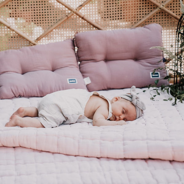 BISCUIT COLLECTION - MUSLIN 100% COTTON QUILTED BEDDING 140X200 cm - MINT