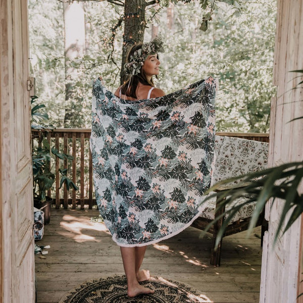 BAMBOO ROUND SWADDLE - KING SIZE - UNICORN SUGAR BEBE