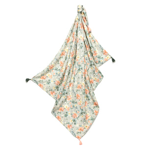 BAMBOO SWADDLE FRINGE - KING SIZE  - BLOOMING BOUTIQUE