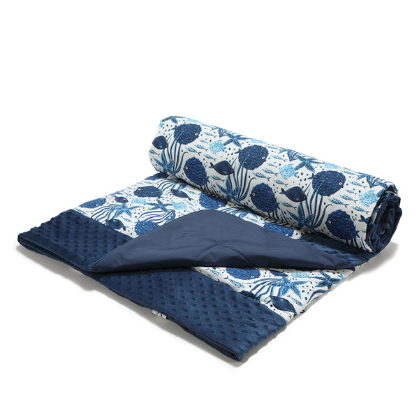 WATERPROOF PICNIC BLANKET XXL 180x190 - SANTORINI - NAVY