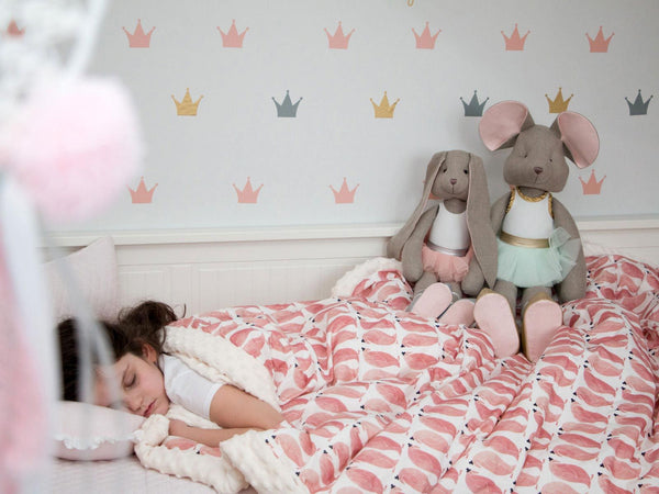 ADULT BLANKET 140 x 200 cm  - PONY IS MY LOVE - PAPAYA