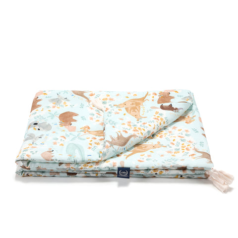 BAMBOO BEDDING MEDIUM SIZE - DUNDEE & FRIENDS BLUE