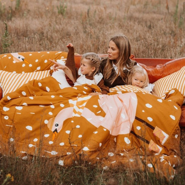 ADULT BLANKET 140 x 200 cm- SNOWFLAKE SHEELA - ECRU