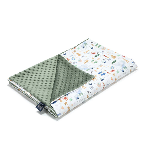 TODDLER LIGHT BLANKET - FRENCH RIVIERA BOY - KHAKI