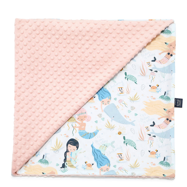 TODDLER LIGHT BLANKET - FRENCH RIVIERA GIRL - POWDER PINK