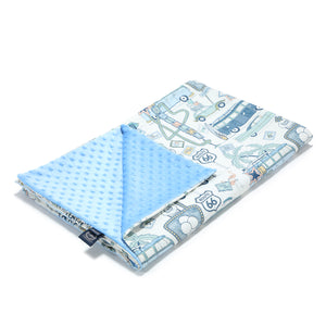 TODDLER LIGHT BLANKET - ROUTE 66 COLOUR - SKY