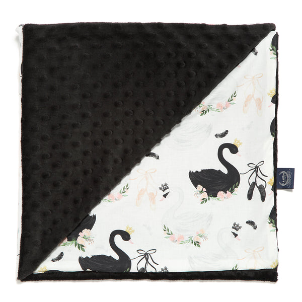 TODDLER LIGHT BLANKET - MOONLIGHT SWAN - BLACK
