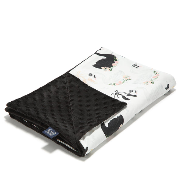 MEDIUM LIGHT BLANKET-  MOONLIGHT SWAN-BLACK