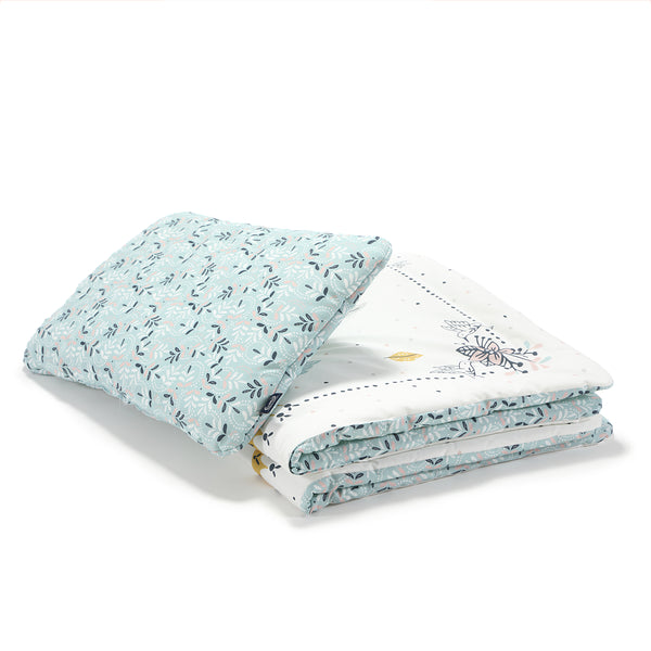 BEDDING SET WITH FILLING TODDLER "L" - CAPPADOCIA DREAM & MEADOW DREAM