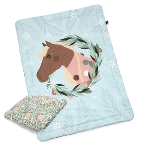 BEDDING SET WITH FILLING TODDLER "L" - PONY IS MY LOVE & PONY MEADOW