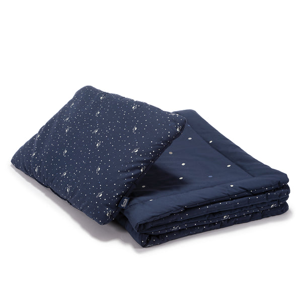BEDDING SET WITH FILLING TODDLER "L" - UNIVERSE OF UNICORN & UNIVERSE