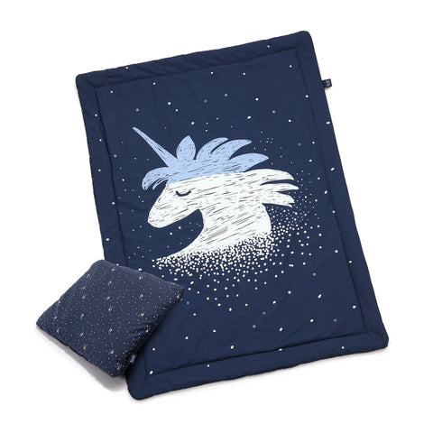 BEDDING SET WITH FILLING TODDLER "L" - UNIVERSE OF UNICORN & UNIVERSE