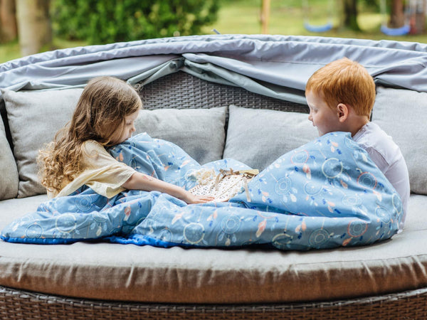 TODDLER BLANKET - UNIVERSE OF UNICORN - ECRU