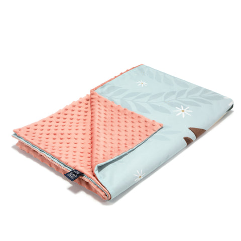 TODDLER LIGHT BLANKET - PONY IS MY LOVE - PAPAYA