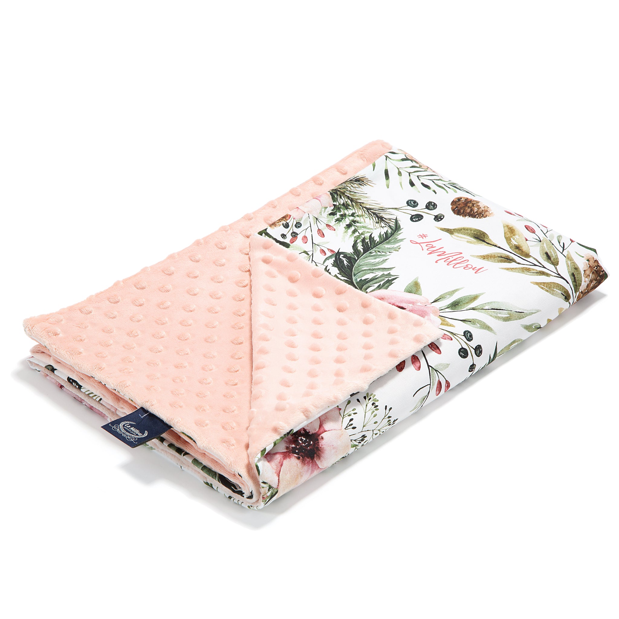 TODDLER LIGHT BLANKET - WILD BLOSSOM - POWDER PINK