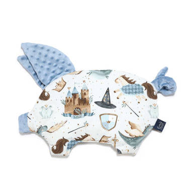 SLEEPY PIG PILLOW - PRINCE - WIND BLUE