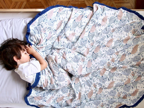 BAMBOO ROUND SWADDLE - KING SIZE - UNICORN SUGAR BEBE