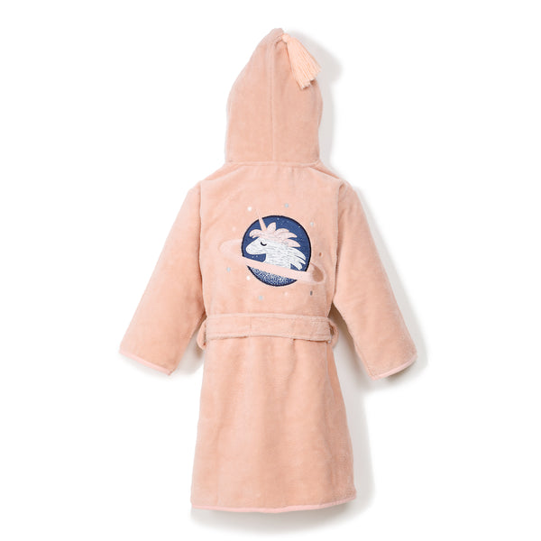 BATHROBE BAMBOO SOFT - POWDER PINK - UNIVERSE OF UNICORN PINK - LARGE