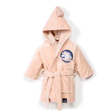 BATHROBE BAMBOO SOFT - POWDER PINK - UNIVERSE OF UNICORN PINK - SMALL