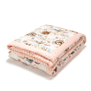 ADULT BLANKET 140 x 200 cm - PRINCESS - POWDER PINK